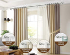 KAMANINA Silver Curtain Rods for Windows 72 to 144 Inches Long Heavy Duty - Image 4