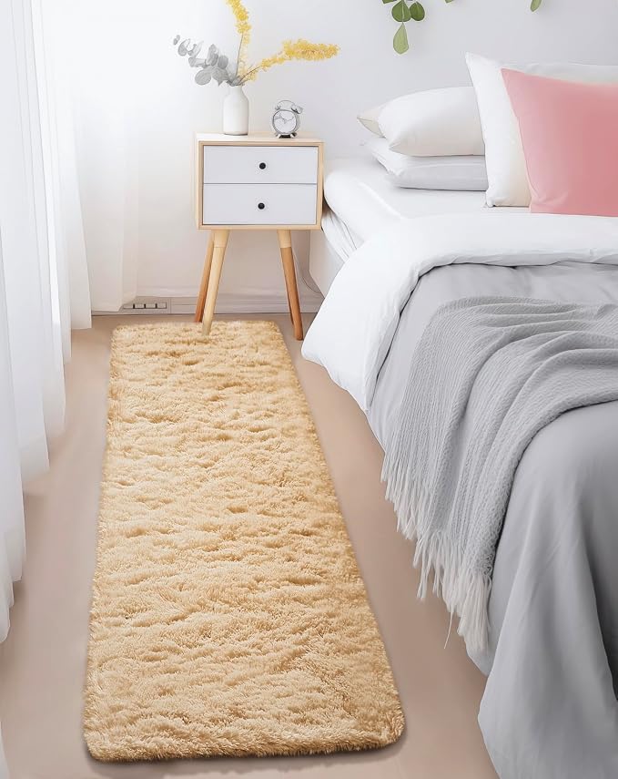 Ophanie Runner Rug for Hallway, 2x6 Upgrade Non-Slip Fluffy Soft Bedside Rugs - Image 3