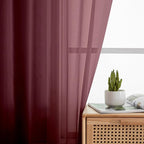 Aiyufeng Short Sheer Black Curtains - Image 3