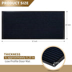 Yimobra Front Door Mat Outdoor Indoor Entrance, 100% Waterproof All-Season All - Image 2