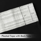MIULEE Back Tab Blackout Curtains 102 Inch Long 2 Panels Set - Image 4