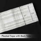 MIULEE Back Tab Blackout Curtains 108 Inch Long 2 Panels Set - Image 4