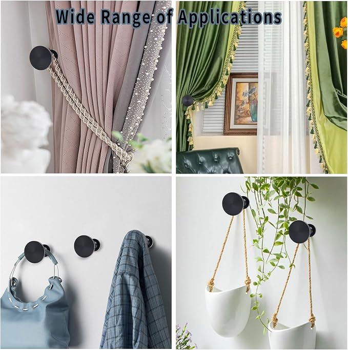 Curtain Tiebacks 2 Pack Curtain Holdbacks Zinc Alloy Curtain Tiebacks Wall - Image 7