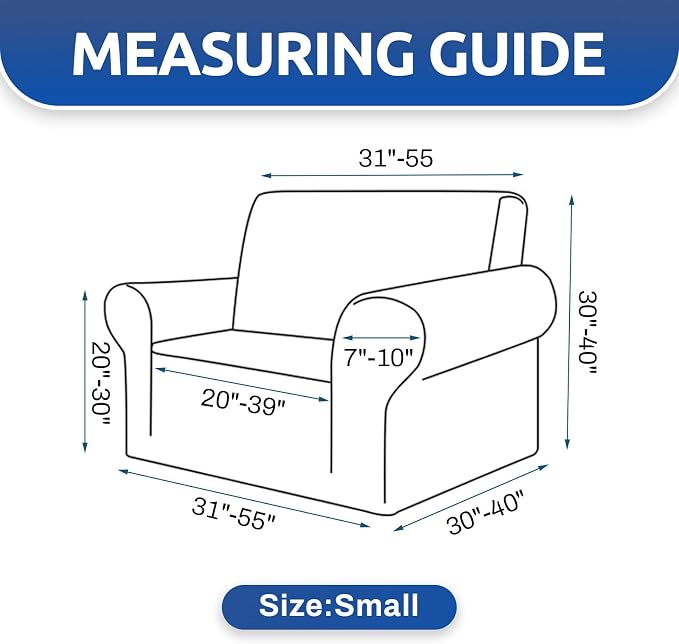 KEKUOU Stretch Single Sofa Slipcover 1 Piece Couch Sofa Cover Furniture - Image 6