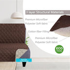 U-NICE HOME Futon Sofa Covers Reversible Sofa Slipcover Armless Furniture - Image 3