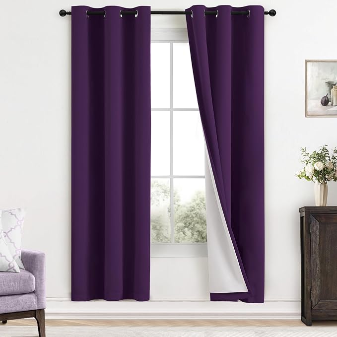 Yakamok Room Darkening 100% Blackout Curtains Grommet Window Treatments by Yakamok