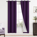 Yakamok Room Darkening 100% Blackout Curtains Grommet Window Treatments by Yakamok