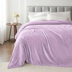 BEDELITE Fleece Blanket Twin Size Lilac Throw Blankets - Image 5
