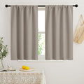 RYB HOME Blackout French Door Window Curtain Covering, Rod Pocket Thermal by RYBHOME