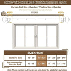 Curtain Rods for Windows 48 to 84 Inch, USFOOK 7/8 Inch Rose Gold Curtain Rod - Image 8
