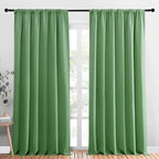 NICETOWN Blackout Curtains Window Draperies, Froest Green, 70 by 95 inches Long by NICETOWN