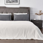 BEDELITE Fleece Blanket King Size – 3D Ribbed Jacquard Soft and Warm Decorative - Image 2