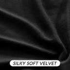 RYB HOME Black Velvet Curtains 108 inch, W52 x L108 inch, 2 Panels - Image 7