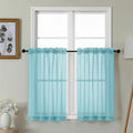 Gwine Short Kitchen Sheer Curtains 36 Inch Length by Gwine