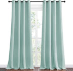 NICETOWN Aqua Blue Blackout Curtains 90" Long - Image 2