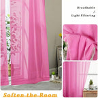 Gwine Short Kitchen Sheer Curtains 24 Inch Length - Image 5