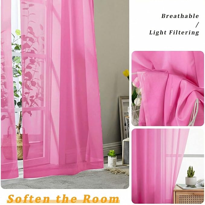 Gwine Sheer Curtains 72 Inch Length - Image 5