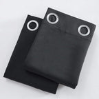 LEMOMO Blackout Curtains 52 x 84 inches Long Black Curtains Set of 2 Panels - Image 9