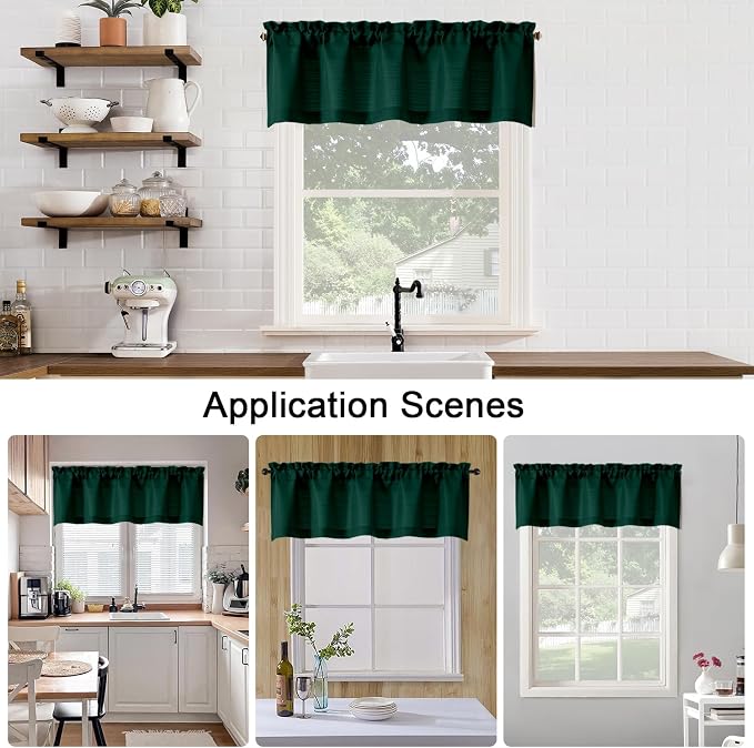 Chyhomenyc Hunter Green Short Curtain Valance - Image 8