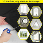 FADOTY Blackout Curtains for Bedroom, Portable 100% Black Out Window Cover Film - Image 6