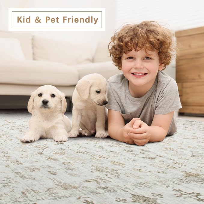 Washable Rugs 8x10 Area Rugs for Living Room, Rugs for Bedroom, Large Carpets - Image 6