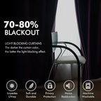 MIULEE Velvet Curtains Purple Elegant Grommet Thermal Insulated Soundproof Room - Image 4