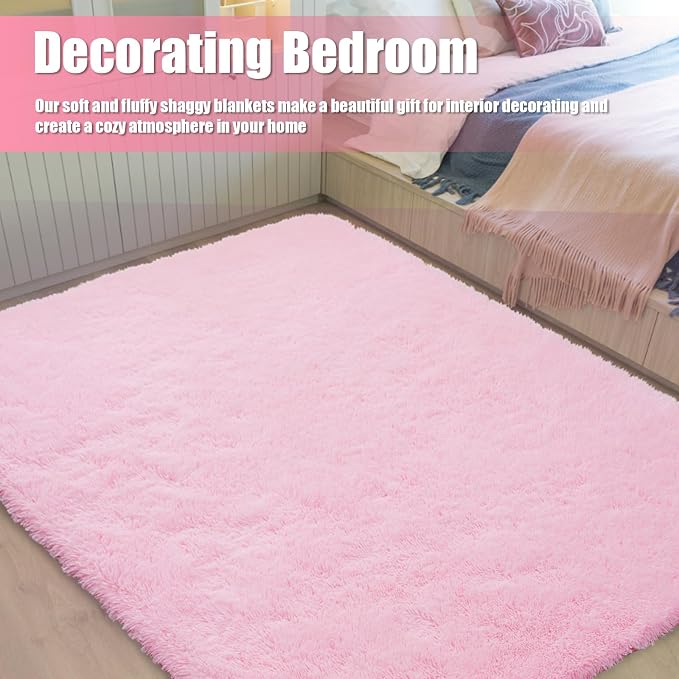Ultra Soft Fluffy Area Rugs for Bedroom Living Room 10x14, Nursery Rug - Image 4