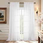Aiyufeng Voile Sheer White Curtains by Aiyufeng