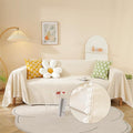 HANDONTIME Beige Couch Covers for 3 Cushion Sofa by HANDONTIME