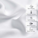 Chyhomenyc Pure White Valances for Windows, Short Window Valance Curtains for - Image 4