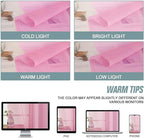 Light Pink Sheer Curtains 63 Inch Length 2 Panels, Voile Sheer Curtain - Image 6