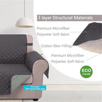 U-NICE HOME Large Sofa Cover Reversible Couch Cover - Image 4