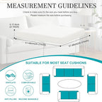 12Pcs Stretch Patio Cushion Covers, Outdoor Couch Covers Replacement, Outdoor - Image 2