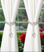 SUQ I OME 1 Pair of Luxury Pearl Beaded Magnetic Curtain Tieback and Holdback - Image 5