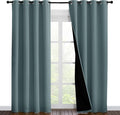 NICETOWN 100% Blackout Curtains 86 inches Long, Pair of Energy Smart & Noise by NICETOWN