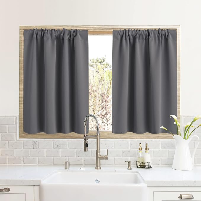 RYB HOME RV Curtains for Camper Windows, Mini Small Thermal Insulated Sunlight by RYBHOME