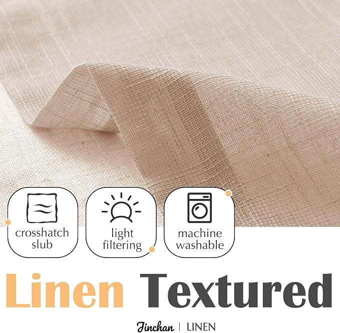 jinchan Farmhouse Linen Valance - Image 7