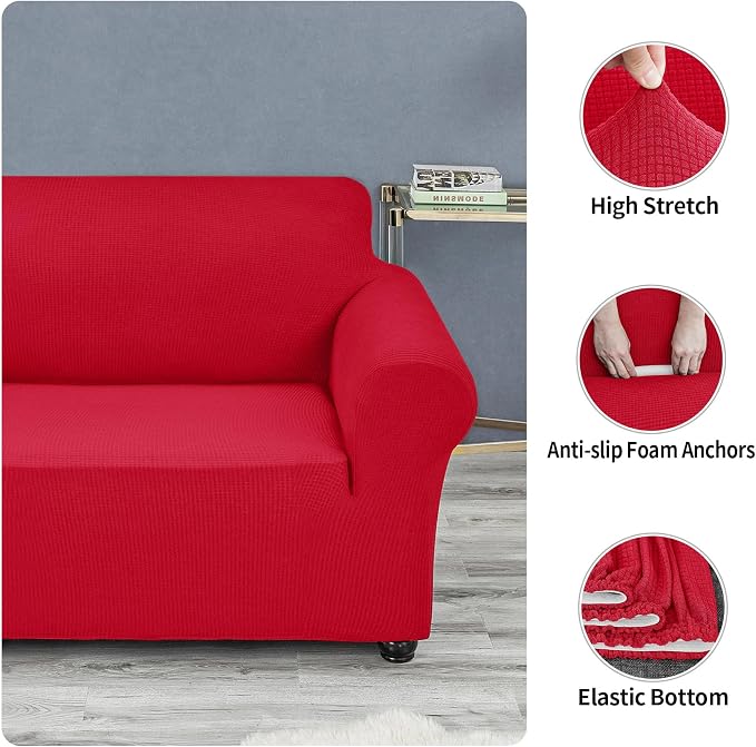 Joccun Christmas Stretch Loveseat Couch Cover Slipcover, 1-Piece Sofa Cover - Image 5