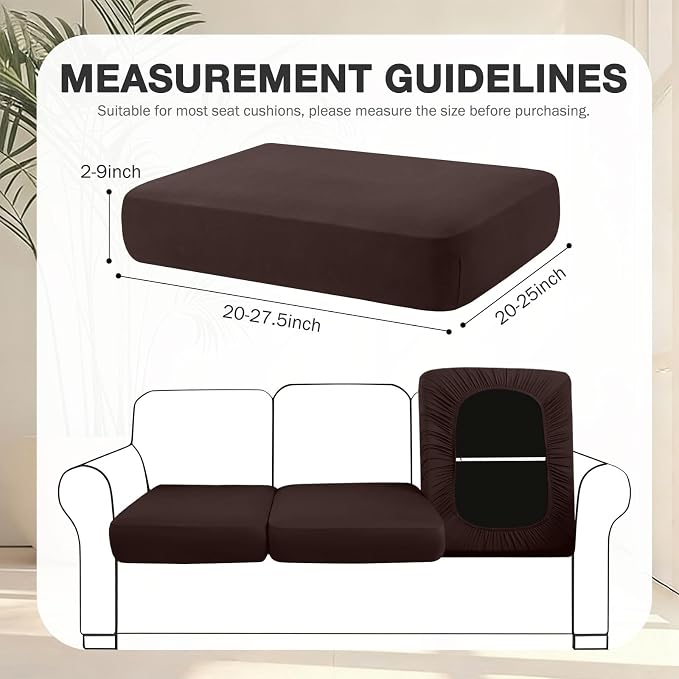 hyha 12Pcs Patio Cushion Covers, Stretch Outdoor Couch Cushion Covers - Image 2