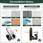 KAMANINA 2 Pack Curtain Rods No Drilling - Image 3