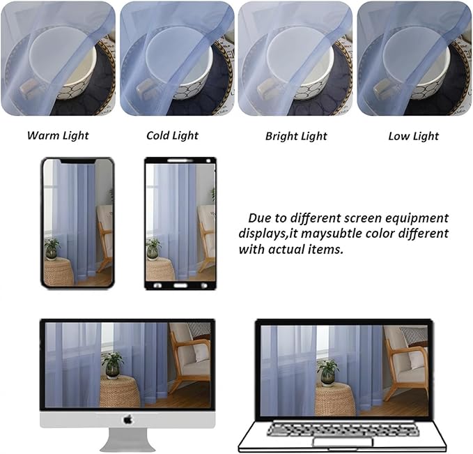 Chyhomenyc Sheer Valances for Windows - Image 4