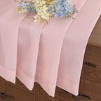Blush Pink Window Sheer Curtains 45 Inches Length, Voile Short Curtains - Image 8