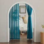 NICETOWN Semi Sheer Curtains Flax Linen Texture, Grommet Retro Linen Weave - Image 9