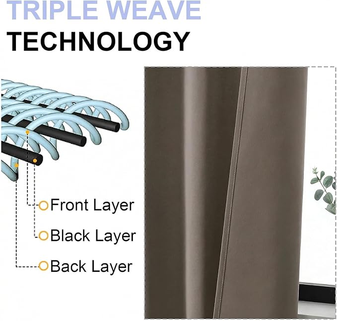 Simplebrand Latte Blackout Curtains - Image 5