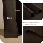 PONY DANCE Brown Blackout Curtains 2 Panels - Image 6
