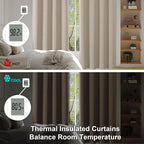 Simplebrand Ava Biscotti Beige Short 36 Inches Blackout Curtain 2 Panels Set - Image 5