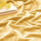 BEDELITE Fleece Blanket Cream Yellow Throw Blankets - Image 3