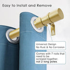 Byondeth Curtain Rods for Windows 16 to 120 Inches Adjustable Length 1 Inch - Image 2