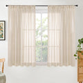 BGment Natural Linen Curtains 48 Inch Length by BGment
