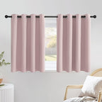 NICETOWN Blush Pink Short Curtains by NICETOWN